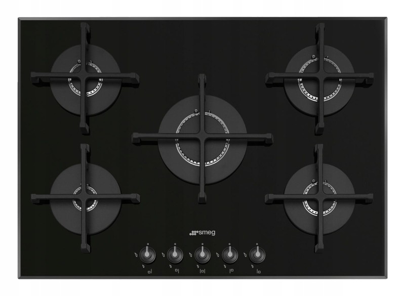 Płyta gazowa 72cm 5 palników żeliwne ruszty Smeg PV175B3
