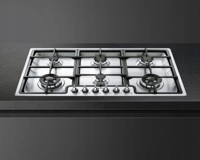 Płyta gazowa 87cm 6 palników żeliwne ruszty Smeg PGF96
