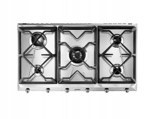 Płyta gazowa 90cm 5 stref żeliwne ruszty Smeg SRV596GH5