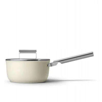 Rondel 20cm stal nierdzewna PTFE uchwyt stalowy Smeg CKFS2011CRM