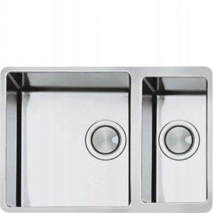 Zlewozmywak 2-komorowy 340x400mm i 180x340mm Smeg VSTR4018-2