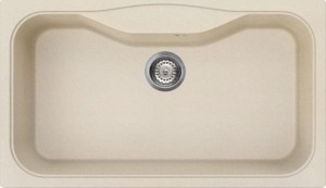 Zlewozmywak kompozytowy 86cm 1 komora 235mm głębokość Smeg LSEG860AV2