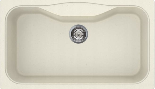 Zlewozmywak kompozytowy 86cm 1 komora 235mm głębokość Smeg LSEG860P