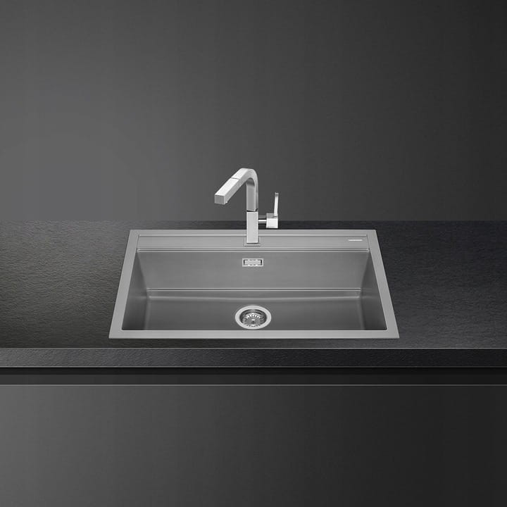 Zlewozmywak kompozytowy 86cm 1 komora deska i durszlak Smeg VSGX860CT