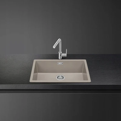 Zlewozmywak kompozytowy 45cm 1 komora Smeg VZP76DV
