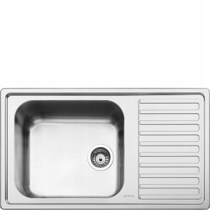 Zlewozmywak wpuszczany w blat 1 komora stal nierdzewna Smeg LGM861D-2