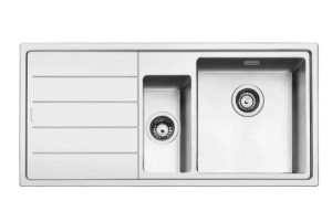 Zlewozmywak wpuszczany w blat 2 komory stal nierdzewna Smeg LFT102S