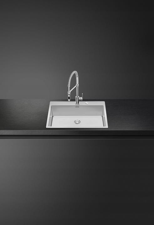 Zlewozmywak wpuszczany w blat 75cm 1 komora Smeg VR12S70RS