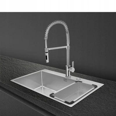 Zlewozmywak wpuszczany w blat 75cm 1 komora Smeg VR12S70RS