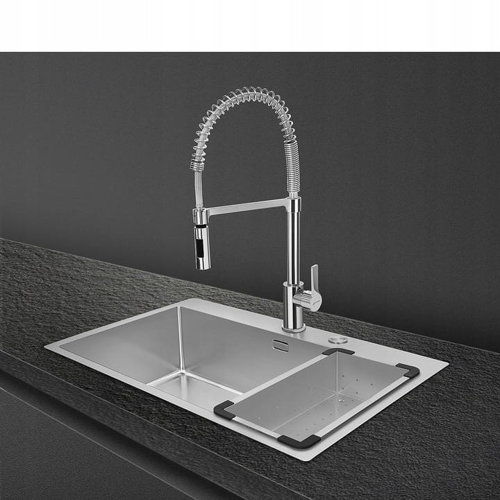 Zlewozmywak wpuszczany w blat 75cm 1 komora Smeg VR12S70RS