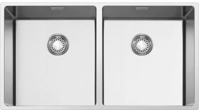 Zlewozmywak wpuszczany w blat 84cm 2 komory Smeg VR12S4040