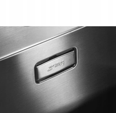 Zlewozmywak wpuszczany w blat 84cm 2 komory Smeg VR12S4040