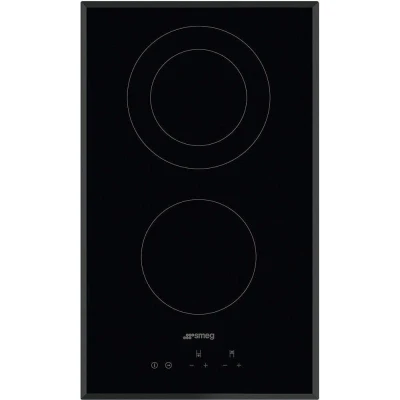 Płyta ceramiczna 30cm 2 strefy dotyk 9 poziomów booster Smeg SE332EB