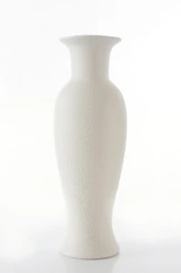 Wazon Dekoracyjny Riso 14 x 14 x 40 Kremowy