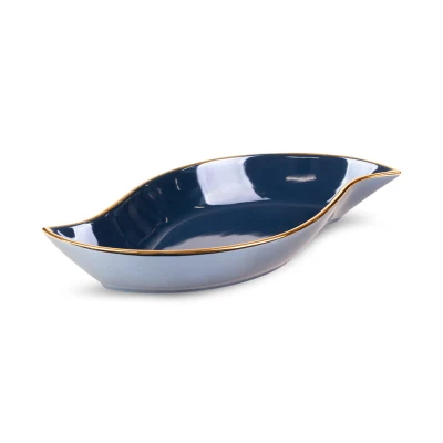 Patera Dekoracyjna Amora 31 x 17 x 5 cm Granatowa