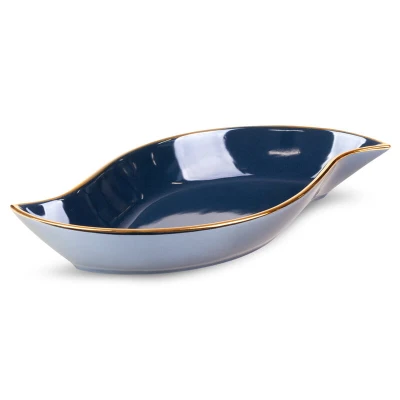 Patera Dekoracyjna Amora 36 x 18 x 5 cm Granatowa