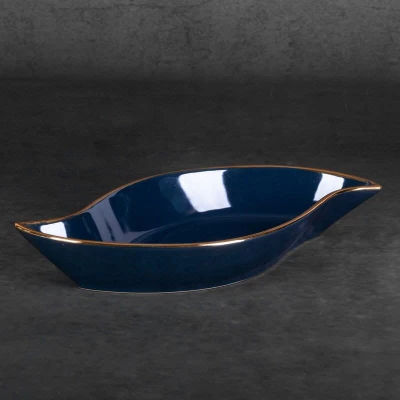 Patera Dekoracyjna Amora 36 x 18 x 5 cm Granatowa