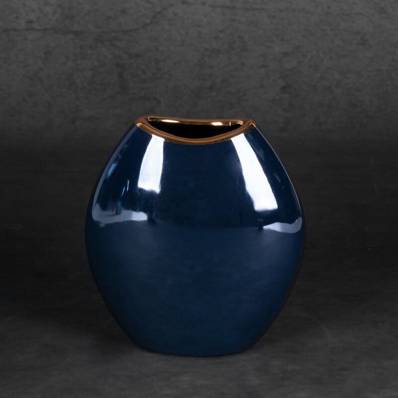 Wazon Dekoracyjny Amora 14 x 7 x 16 cm Granatowy
