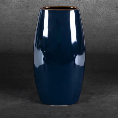 Wazon Dekoracyjny Amora 19 x 12 x 35 cm Granatowy