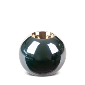 Świecznik Dekoracyjny Amora 9 x 8 cm Zielony 2 szt.