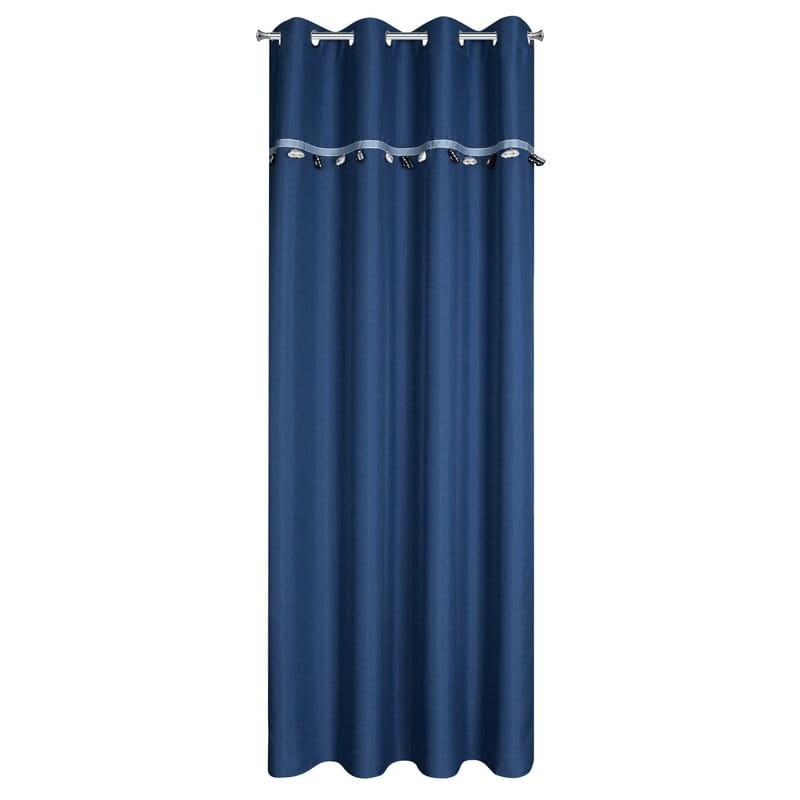 Zasłona Gotowa Car 140 x 250 cm Ciemnoniebieski