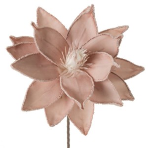 Kwiat Flore Różowy 38 cm, 6 szt. - Dekoracyjny, 90% EVA, 10% Metal