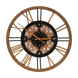Czarny Zegar Dekoracyjny 50x6x50 cm - Nowoczesny Design