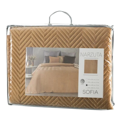 Narzuta Sofia 200 x 220 cm Miodowa