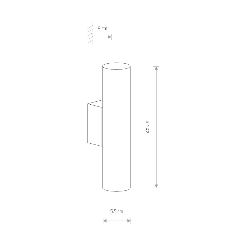 Kinkiet ścienny EYE WALL 10W LED GU10 Biały Nowodvorski