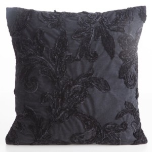 Poszewka dekoracyjna Verso 45x45 cm, czarna, stylowa i elegancka