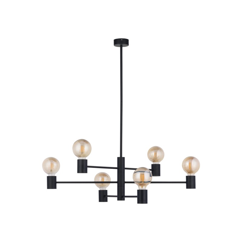 Lampa sufitowa Plafon RADIUS 6x60W IP20 E27 Czarny Nowodvorski