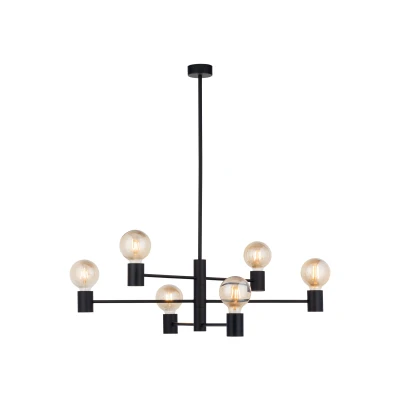 Lampa sufitowa Plafon RADIUS 6x60W IP20 E27 Czarny Nowodvorski