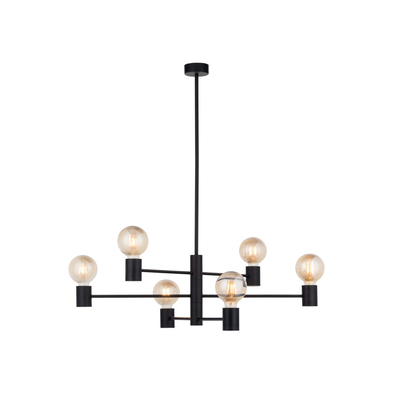 Lampa sufitowa Plafon RADIUS 6x60W IP20 E27 Czarny Nowodvorski