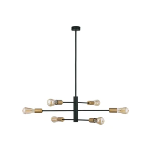 Lampa sufitowa Wisząca 6x60W Czarna NOWODVORSKI