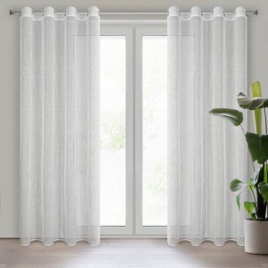 Firana Gotowa Atena 140x260 cm Biała, Elegancka i Przezroczysta