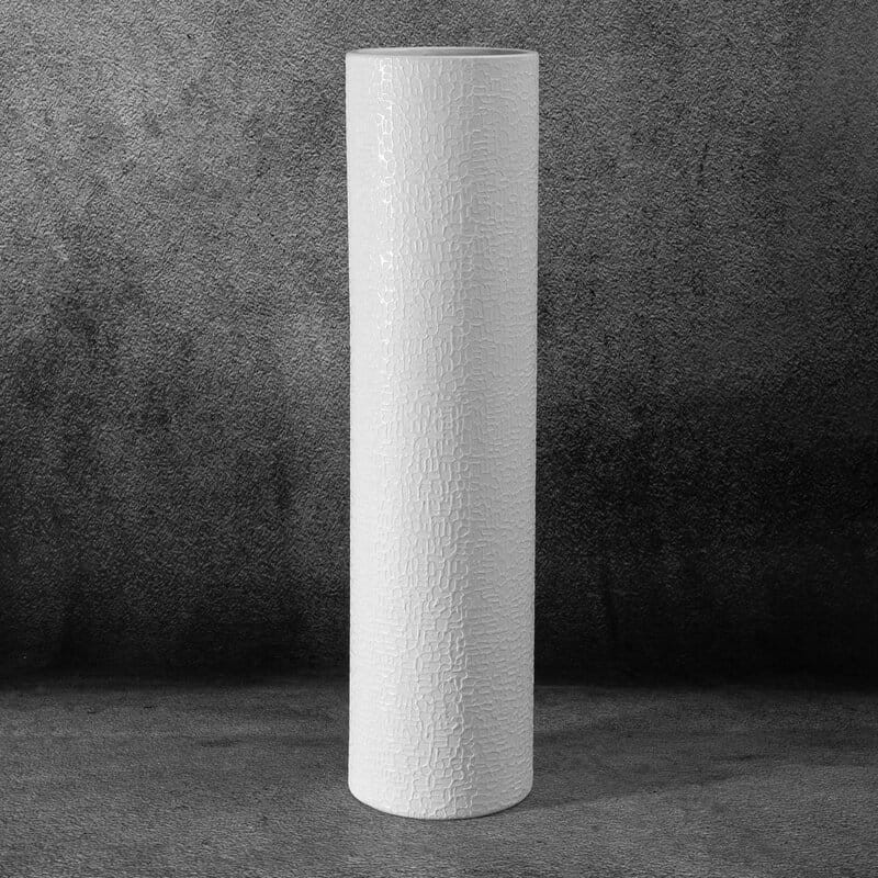 Wazon Dekoracyjny Riso  13 x 50 cm Biały