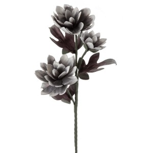 Srebrne Kwiaty Flore 102 cm, 6 szt. - Elegancka Dekoracja