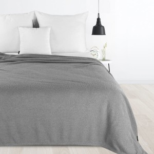 Koc Bukla Srebrny 70x160 cm, Miękki i Elegancki