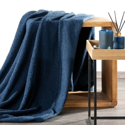 Koc Bukla 70 x 160 cm Granatowy