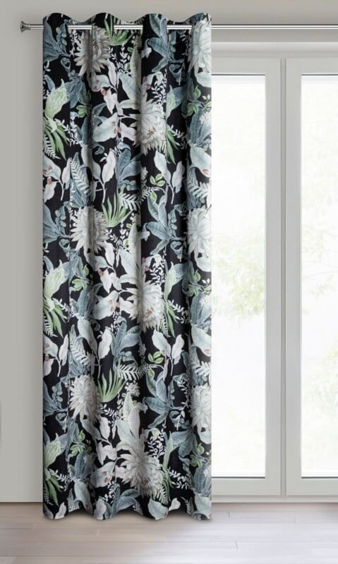 Zasłona Gotowa Salla 140 x 270 cm Czarna
