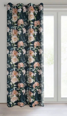 Zasłona Gotowa Salma 140 x 270 cm Czarna