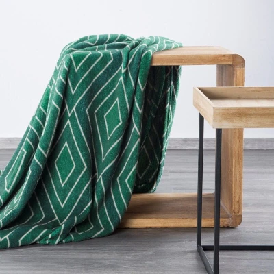 Koc Geo 150 x 200 cm Zielony