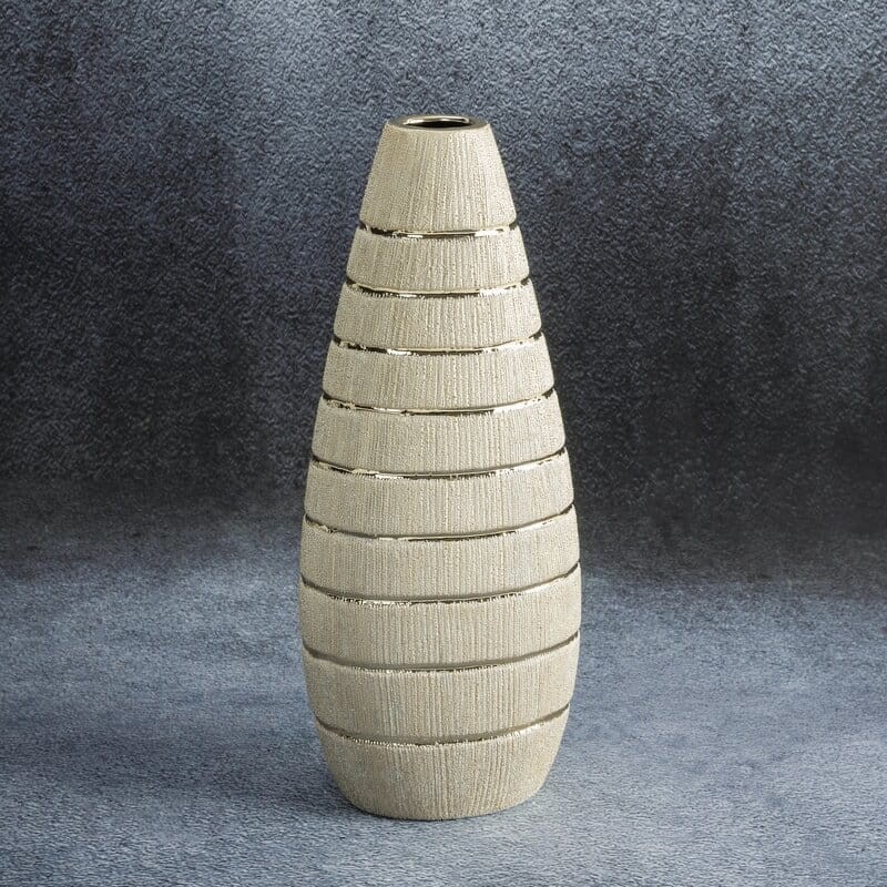 Wazon Dekoracyjny Melinda  18 x 38 cm Szampański
