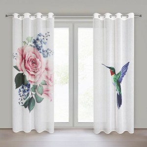 Zasłona Gotowa Lia 140x260 cm, Biała, Przezroczysta, Elegancka