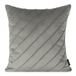 Poszewka Nala 45x45 cm Srebrna, dekoracyjna, z wysokiej jakości materiału