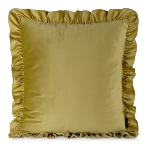 Poszewka Brenda 60x60 cm Musztardowa, Bawełniana, Stylowa