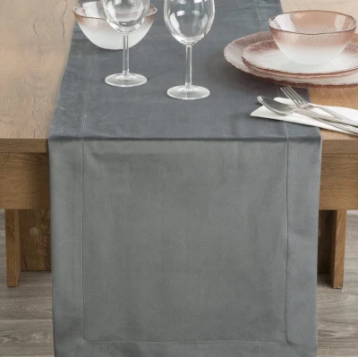 Obrus Melinda 40 x 140 cm Stalowy