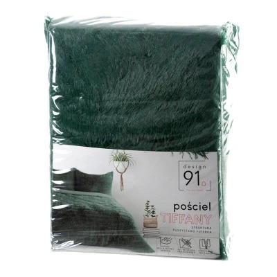 Pościel Tifany 220 x 200 cm  Ciemnozielona