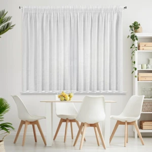 Firana Gotowa Kleo na Taśmie 350 x 145 cm Biała