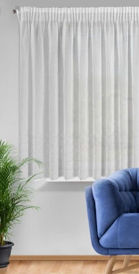 Firana Gotowa Kleo na Taśmie 350 x 145 cm Biała